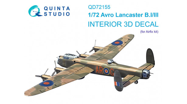 Lancaster B Mk. I / Mk. III Avro, Lanc. 3D декали (AIRFIX) - 1/72 QUINTA STUDIO QD72155