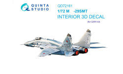 М+Г-29СМТ (9-19). 3D декали (GREAT WALL HOBBY) - QUINTA STUDIO QD72161 1/72