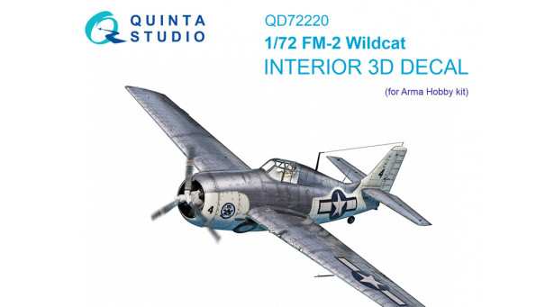 FM-2 General Motors, Wildcat. 3D декали (ARMA HOBBY) - 1/72 QUINTA STUDIO QD72220