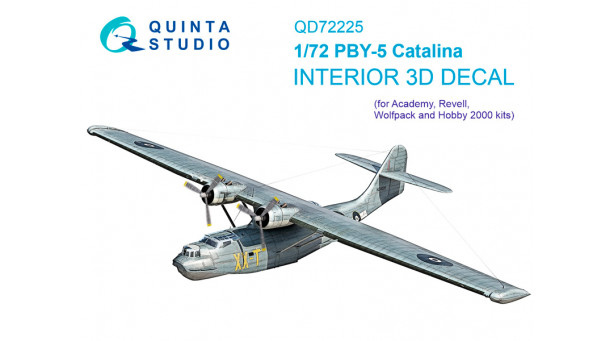 PBY-5A Consolidated, Catalina. 3D декали (ACADEMY) - 1/72 QUINTA STUDIO QD72225