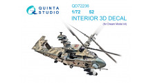 Вертолет КБ Камова Тип 52. 3D декали (DREAM MODEL) - QUINTA STUDIO QD72236 1/72