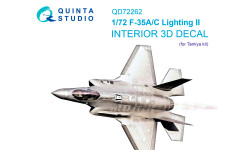 F-35A/C Lockheed Martin, Lightning II. 3D декали (TAMIYA) - QUINTA STUDIO QD72262 1/72