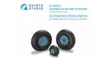 И-185 / М+Г-3 / Л★-5/7 / Л★ГГ-3 / Я★-7/9. Колеса шасси - QUINTA STUDIO QT48063 1/48