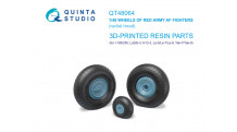 И-185 / М+Г-3 / Л★-5/7 / Л★ГГ-3 / Я★-7/9. Колеса шасси - QUINTA STUDIO QT48064 1/48