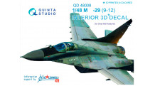М+Г-29 (9-12). 3D декали (GREAT WALL HOBBY) - QUINTA STUDIO QD48008 1/48