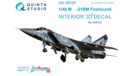 М+Г-31БМ. 3D декали (AMK) - QUINTA STUDIO QD48028 1/48
