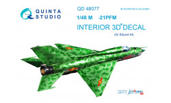 М+Г-21ПФМ. 3D декали (EDUARD) - QUINTA STUDIO QD48077 1/48