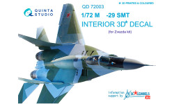 М+Г-29СМТ (9-17). 3D декали (ЗВЕЗДА) - QUINTA STUDIO QD72003 1/72