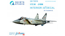 М+Г-31БМ. 3D декали (TRUMPETER) - QUINTA STUDIO QD72016 1/72
