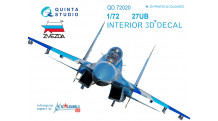 Истребитель КБ Сухого Тип 27УБ. 3D декали (ЗВЕЗДА) - QUINTA STUDIO QD72020 1/72