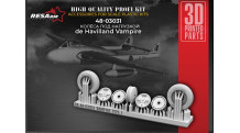 Vampire de Havilland. Колеса шасси - RESARM 48-03031 1/48