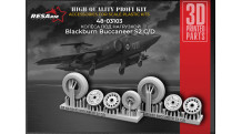 Buccaneer S.2C/D Blackburn, Hawker Siddeley. Колеса шасси - RESARM 48-03103 1/48