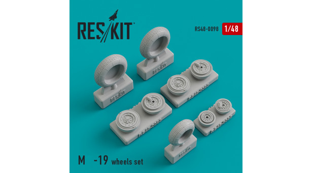 М+Г-19. Колеса шасси - 1/48 RESKIT RS48-0098 М+Г-19. Колеса шасси - 1/48 RESKIT RS48-0098