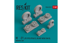 М+Г-21ПФ/ПФС/ПФМ/ФЛ/М/МФ/МФН/СМ/Р. Колеса шасси - RESKIT RS48-0122 1/48