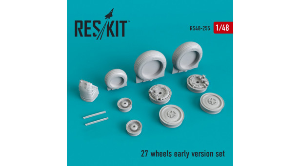 Истребитель КБ Сухого Тип 27. Колеса шасси - 1/48 RESKIT RS48-0255