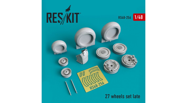 Истребитель КБ Сухого Тип 27. Колеса шасси - 1/48 RESKIT RS48-0256