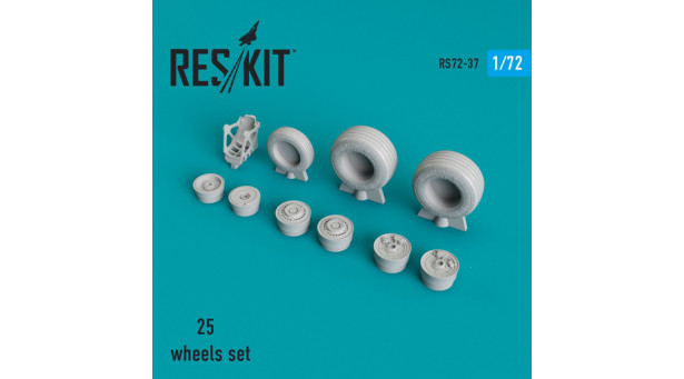Штурмовик КБ Сухого Тип 25. Колеса шасси - 1/72 RESKIT RS72-0037