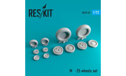 М+Г-25. Колеса шасси - RESKIT RS72-0057 1/72