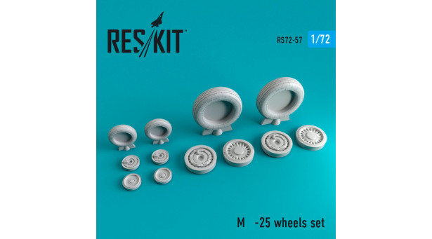М+Г-25. Колеса шасси - 1/72 RESKIT RS72-0057