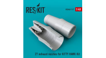 Истребитель КБ Сухого Тип 27. Сопла (KITTY HAWK) - RESKIT RSU48-0117 1/48