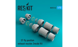 Истребитель КБ Сухого Тип 57. Сопла (ЗВЕЗДА) - RESKIT RSU72-0054 1/72