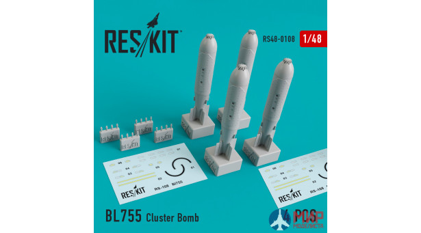 Бомба авиационная BL755 - 1/48 RESKIT RS48-0108