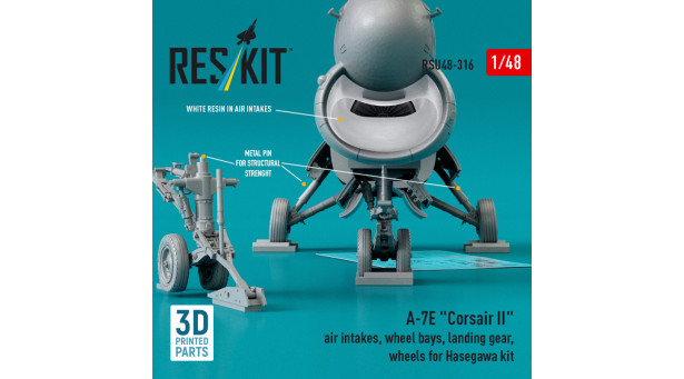 A-7E Ling-Temco-Vought, Corsair II. Конверсионный набор (HASEGAWA) - 1/48 RESKIT RSU48-0316. Конверсионный набор. A-7E Ling-Temco-Vought, Corsair II. Конверсионный набор (HASEGAWA) - 1/48 RESKIT RSU48-0316. Конверсионный набор.