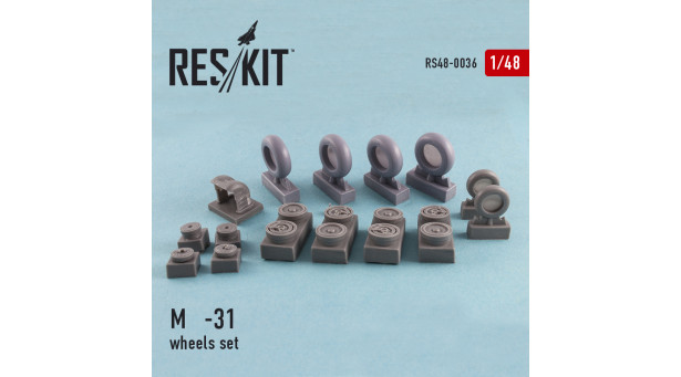 М+Г-31. Колеса шасси - 1/48 RESKIT RS48-0036