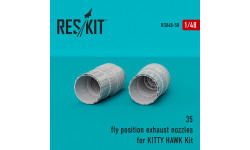 Истребитель КБ Сухого Тип 35С. Сопла (KITTY HAWK) - RESKIT RSU48-0058 1/48