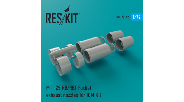 М+Г-25БМ/РБ/РБК/РБТ/РБФ/РБШ. Конверсионный набор (ICM) - 1/72 RESKIT RSU72-0042 М+Г-25БМ/РБ/РБК/РБТ/РБФ/РБШ. Конверсионный набор (ICM) - 1/72 RESKIT RSU72-0042