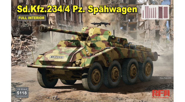 Schwerer Panzerspähwagen Sd.Kfz. 234/4, Büssing-NAG - 1/35 RYEFIELD MODEL RM-5118