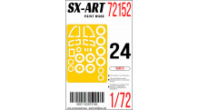 Маски для бомбардировщика КБ Сухого Тип 24М (TRUMPETER) - SX-ART 72152 1/72
