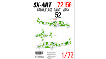 Маски для вертолета КБ Камова Тип 52 (ЗВЕЗДА) - SX-ART 72156 1/72
