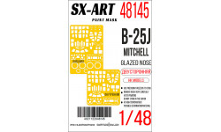 Маски для B-25J North American, Mitchell (HK MODELS) - SX-ART 48145 1/48