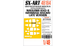 Маски для Ki-43-IIb (Otsu) Nakajima, Hayabusa (HASEGAWA) - SX-ART 48184 1/48