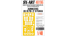 Маски для Ju 87B-2 Junkers, Stuka (HASEGAWA) - SX-ART 48196 1/48