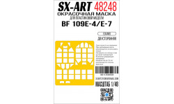 Маски для Bf 109E-4/E-7 Messerschmitt (EDUARD) - SX-ART 48248 1/48