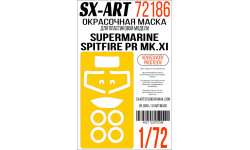 Маски для Spitfire PR Mk XI Supermarine (KOVOZÁVODY PROSTĚJOV (KP)) - SX-ART 72186 1/72
