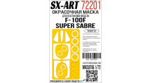 Маски для F-100F North American, Super Sabre (TRUMPETER) - SX-ART 72201 1/72