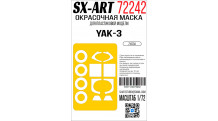 Маски для истребителя КБ Яковлева Тип 3 (ЗВЕЗДА) - SX-ART 72242 1/72