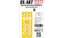 Маски для истребителя КБ Лавочкина Тип 5 (ЗВЕЗДА) - SX-ART 72277 1/72