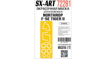 Маски для F-5E Northrop, Tiger II (DREAM MODEL) - SX-ART 72281 1/72
