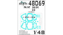 Маски для истребителя КБ Сухого Тип 33 (MINIBASE) - SX-ART 48069 1/48