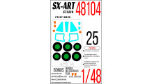 Маски для штурмовика КБ Сухого Тип 25/К (ЗВЕЗДА) - SX-ART 48104 1/48