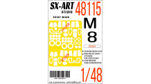 Маски для вертолета КБ Миля Тип 8МТ (ЗВЕЗДА) - SX-ART 48115 1/48