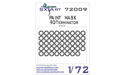 Маски для ОБТ Тип 90 / БМПТ Терминатор (ЗВЕЗДА) - SX-ART 72009 1/72 Маски для ОБТ Тип 90 / БМПТ Терминатор (ЗВЕЗДА) - SX-ART 72009 1/72