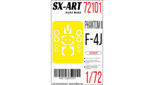 Маски для F-4J McDonnell Douglas, Phantom II (ACADEMY) - SX-ART 72101 1/72