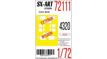 Маски для грузовика армейского Тип 4320 (ЗВЕЗДА) - SX-ART 72111 1/72