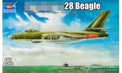 Бомбардировщик КБ Ильюшина Тип 28 - TRUMPETER 01604 1/72
