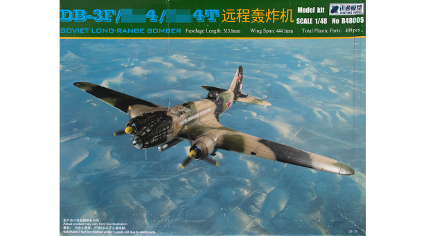 Бомбардировщик КБ Ильюшина Тип 4/4Т/ДБ-3Ф - 1/48 XUNTONG MODEL B48005